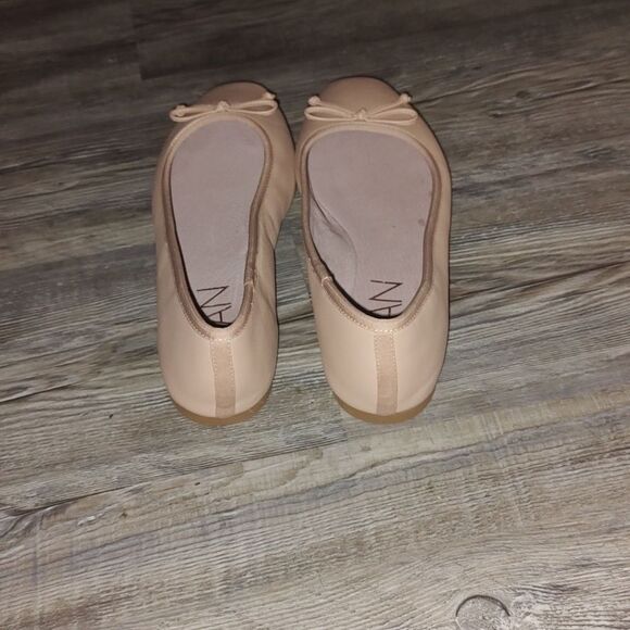 Deltan Quinn  Nude color Leather Ballet Flats Sz 10 NWOT - Picture 4 of 8